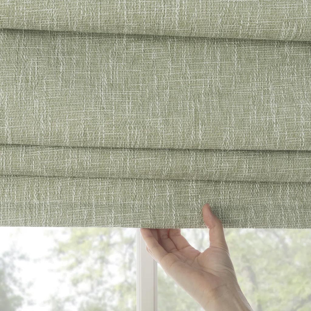Zero Sunlight Pleated 100% Blackout Cordless Roman Shade