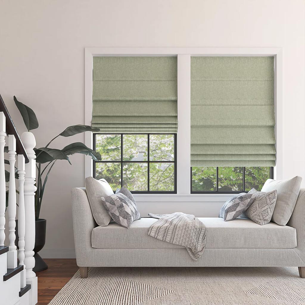 Zero Sunlight Pleated 100% Blackout Cordless Roman Shade