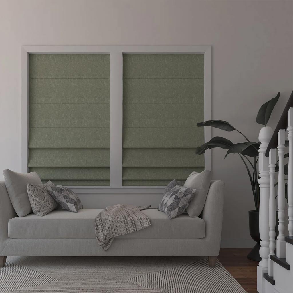 Zero Sunlight Pleated 100% Blackout Cordless Roman Shade