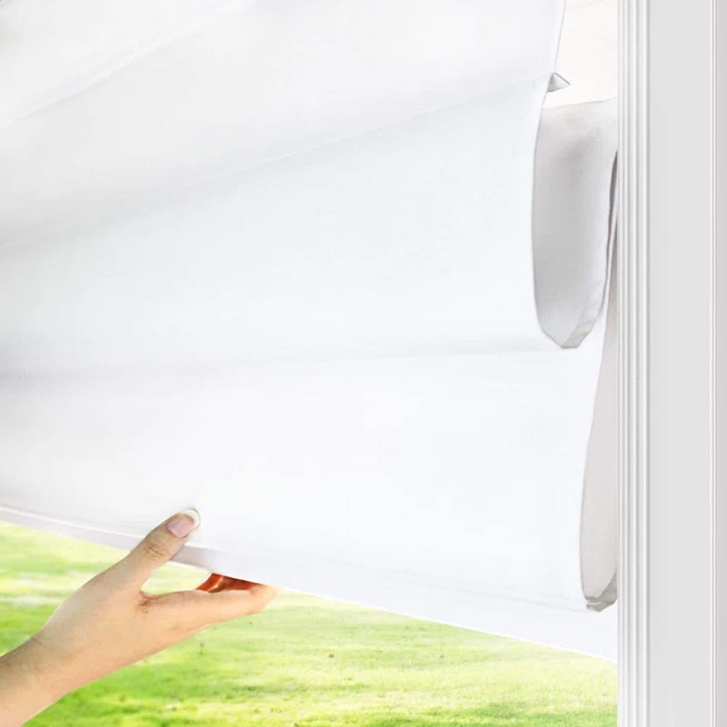 Light Filtering Pleated Roman Shade