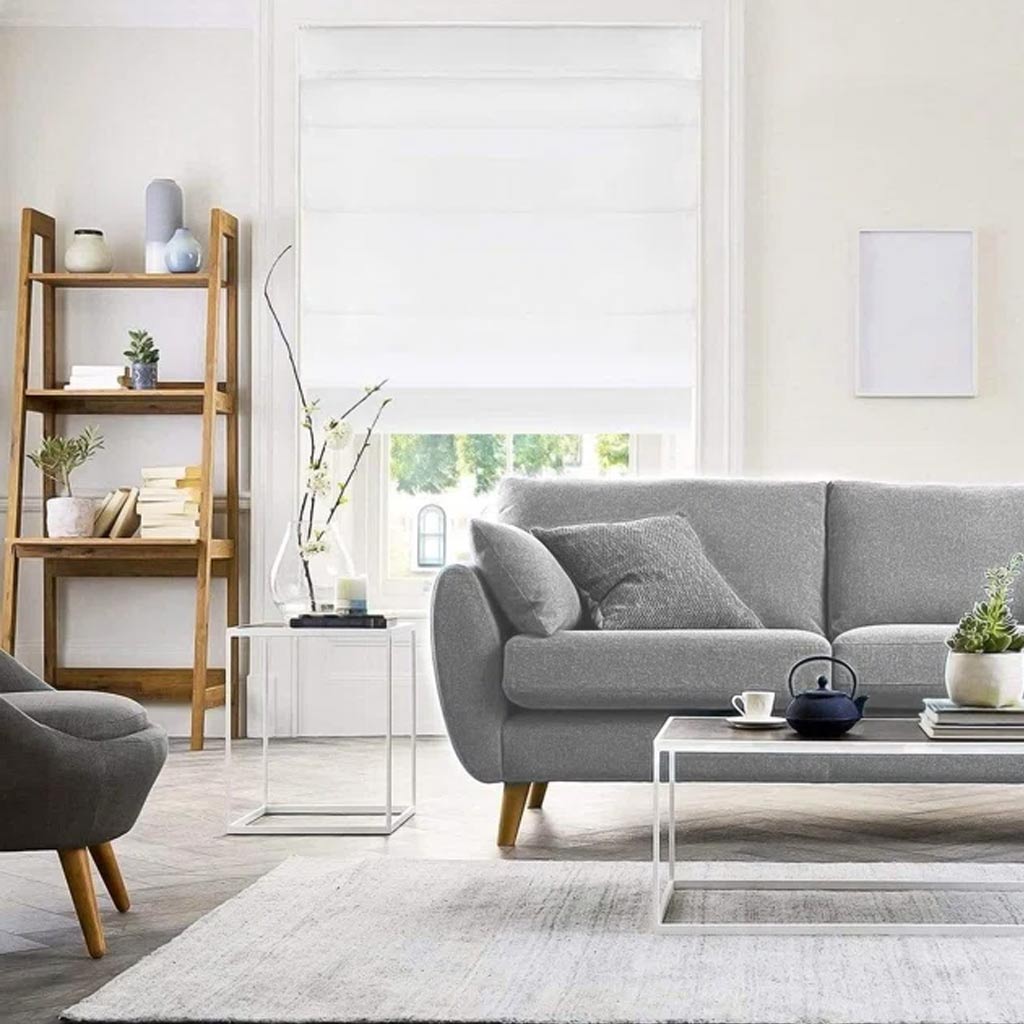 Light Filtering Pleated Roman Shade