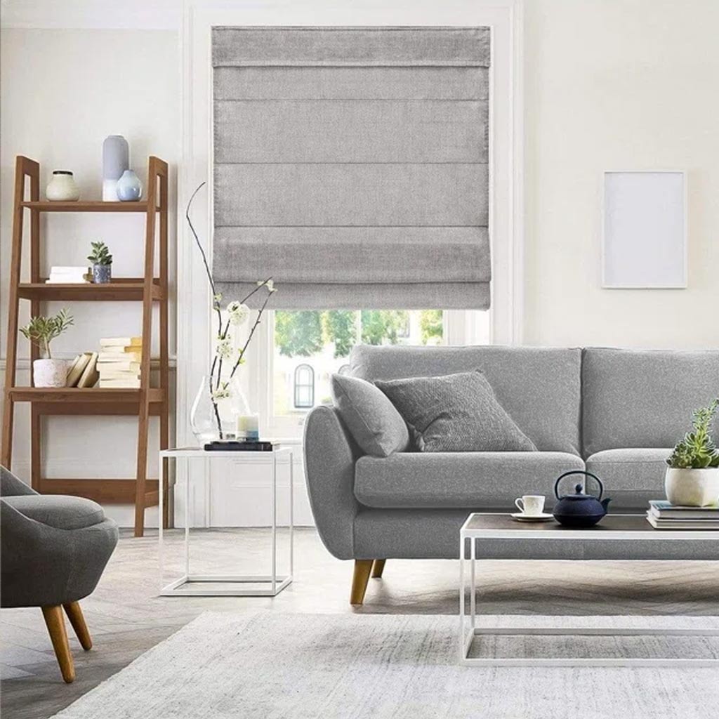 Light Filtering Pleated Roman Shade