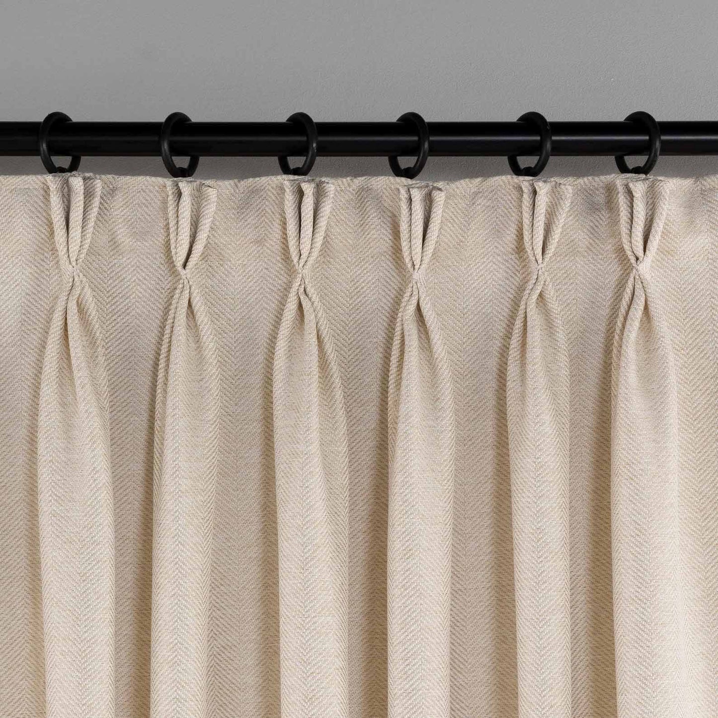 Luxury Extra Wide Linen Curtains – Pinch Pleated & 100% Blackout