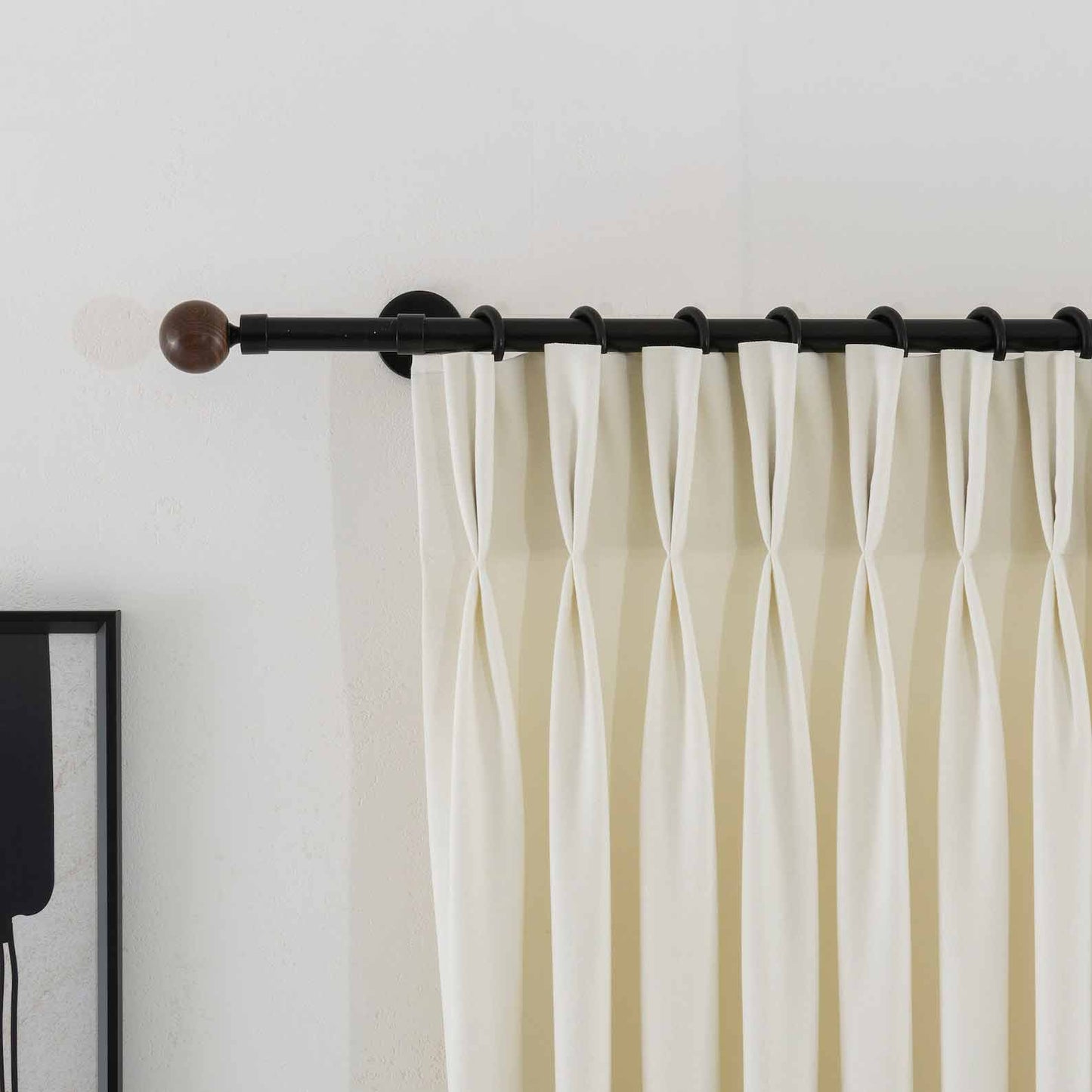 Pinch Pleat Custom 100% Blackout Linen Curtains