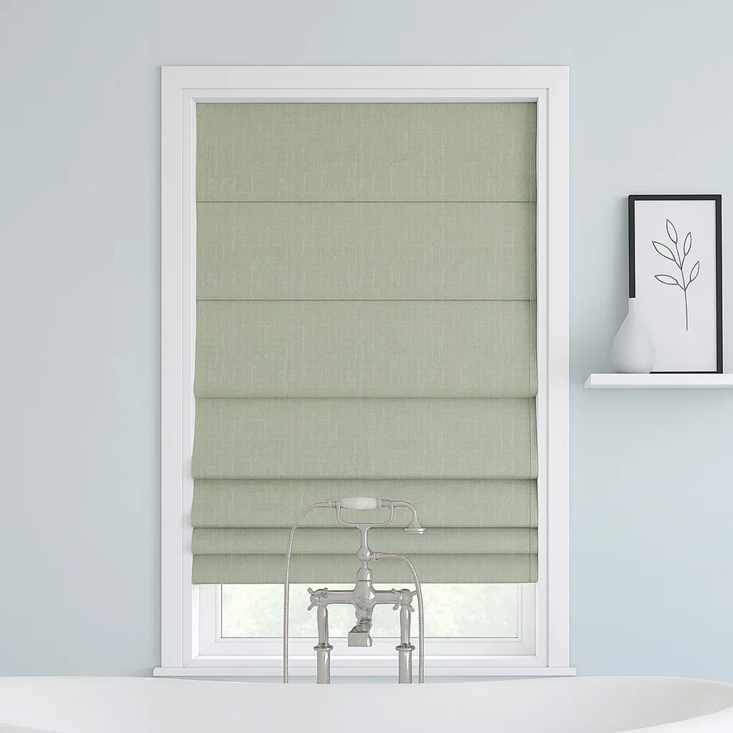 Pleated Curtain 100% Blackout Cordless Roman Shade