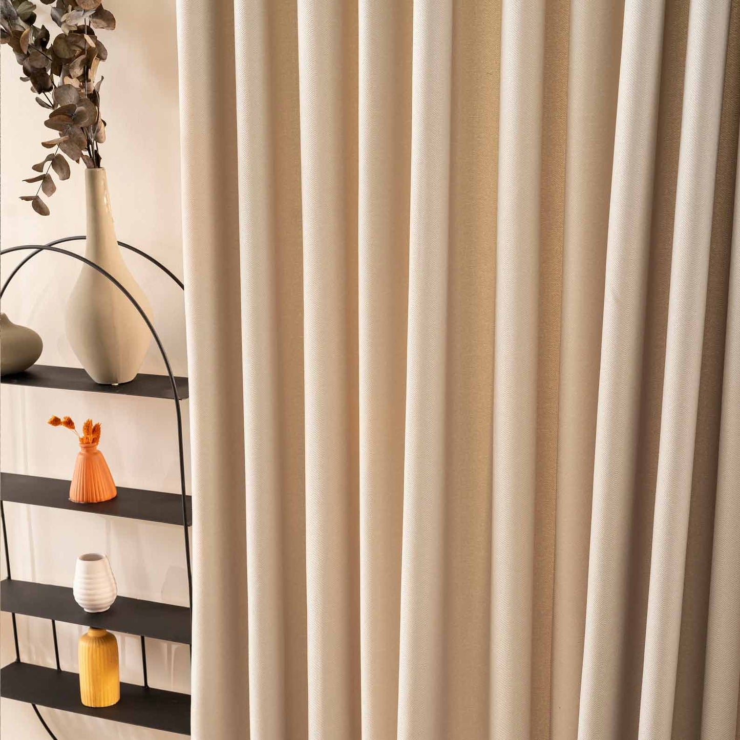 Pleated Double Pinch Pleated Linen Curtains