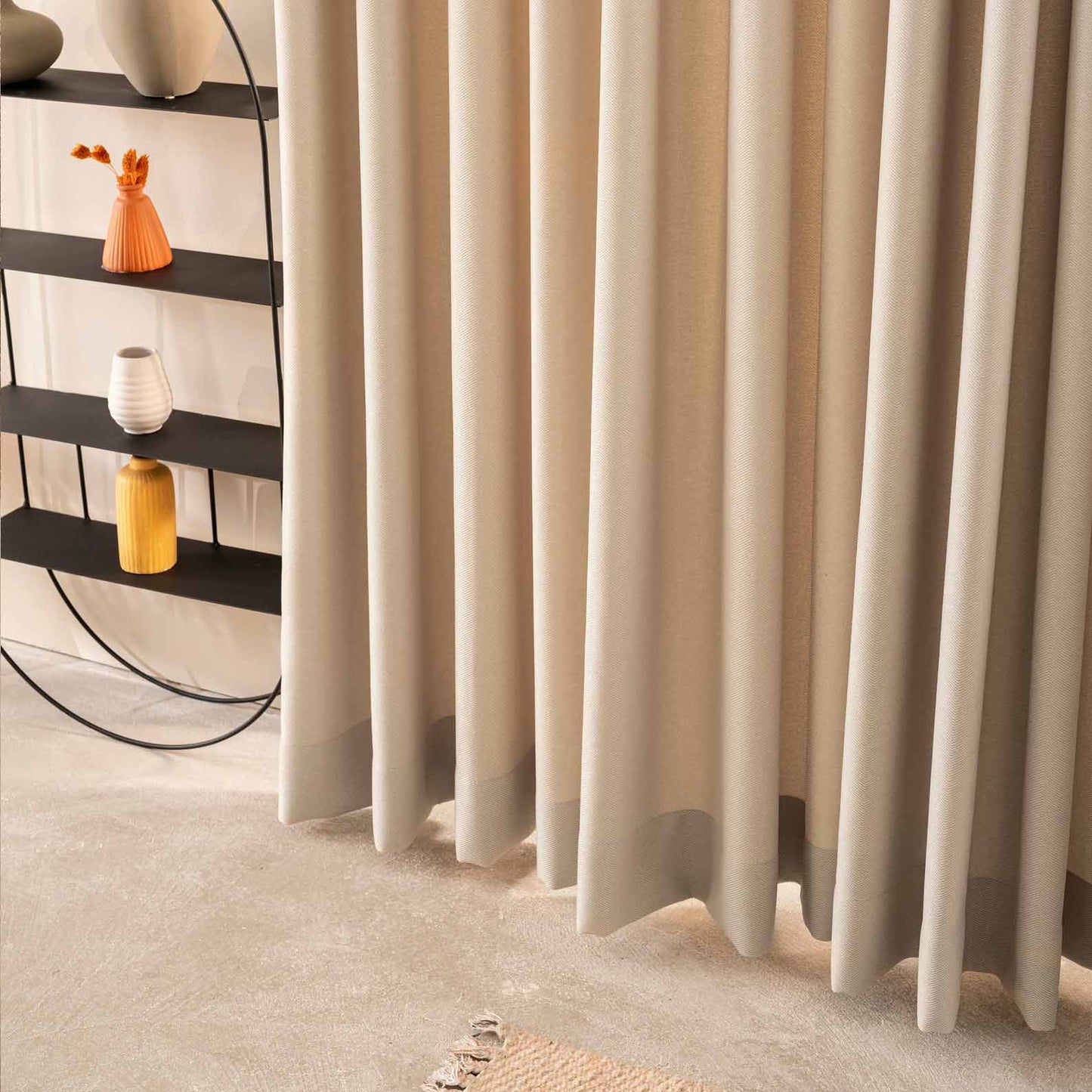 Pleated Double Pinch Pleated Linen Curtains