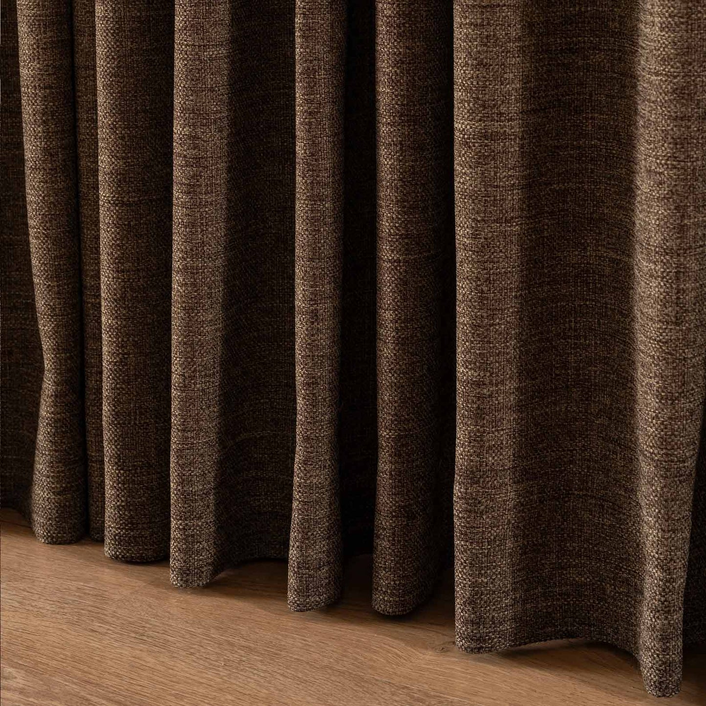 Pleated Linen Custom Size Curtains Maroon