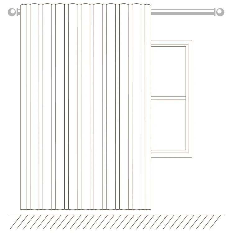 Soft Top and Grommet Style Curtains 2x Fullness