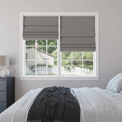 Zero Sunlight Pleated 100% Blackout Cordless Roman Shade