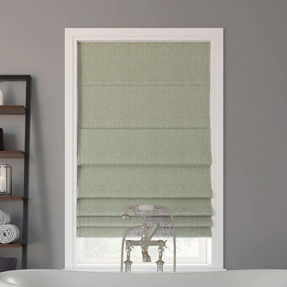 Zero Sunlight Pleated 100% Blackout Cordless Roman Shade