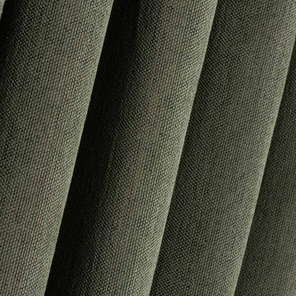 Emerald Green Extra Wide Custom 100% Blackout Linen Curtains