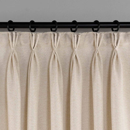 Luxury Extra Wide Linen Curtains – Pinch Pleated & 100% Blackout