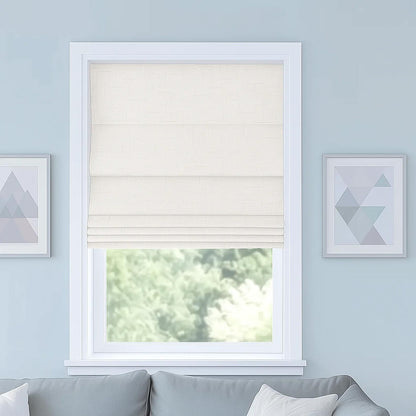Pleated Curtain 100% Blackout Cordless Roman Shade