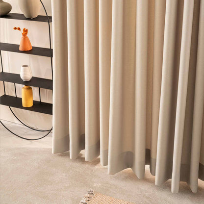 Pleated Double Pinch Pleated Linen Curtains
