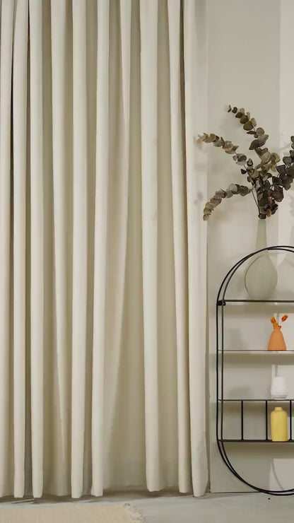 Pleated Double Pinch Pleated Linen Curtains